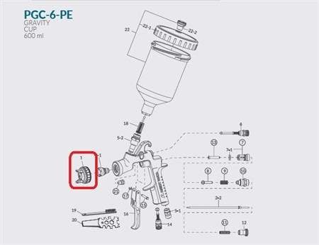 Air Cap Set LV2 0,6 - 1,6